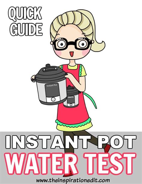 test instant pot seal water|pressure cooker water test.